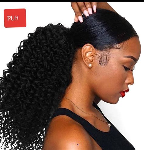 Afro Kinky Curly Ponytail Women Hair Piece Drawstring Ponytail Hair Extension Afro Drawstring