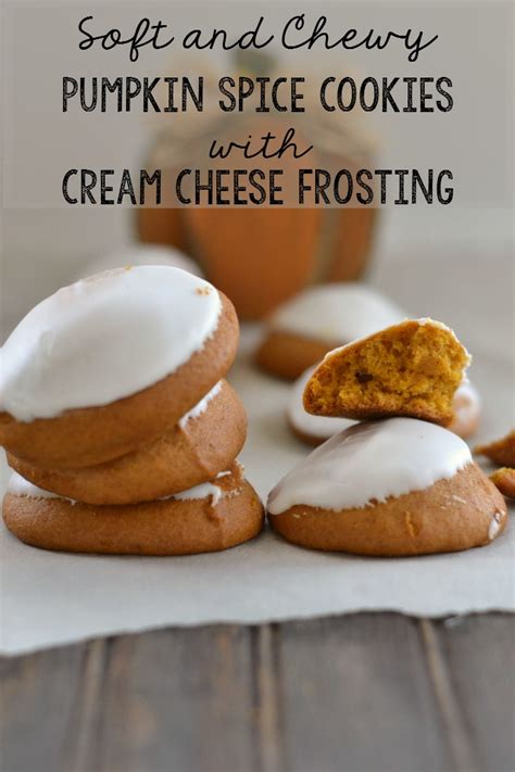 Soft Pumpkin Spice Cookies With Cream Cheese Frosting
