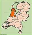 North Holland location on the Netherlands map