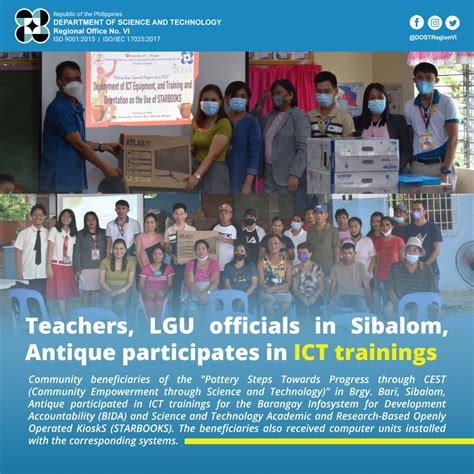 Teachers Lgu Officials In Sibalom Antique Participates In Ict
