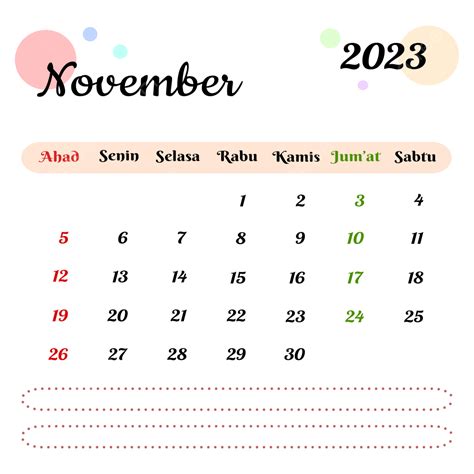 Indonesian Calendar November 2023 Calendar November Month Png And