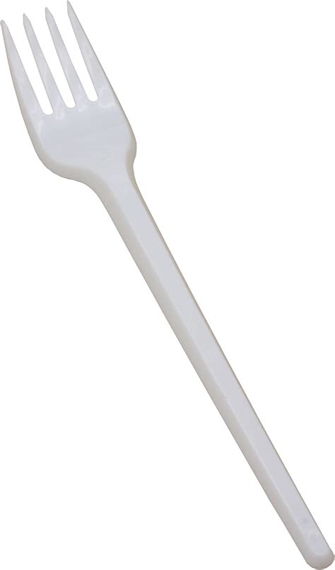 100 Plastic Party Forks White Disposable Partyware