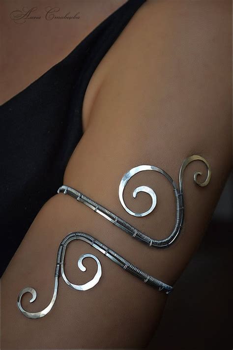 Spiral Upper Arm Upper Arm Cuff Arm Jewelry Upper Arm Etsy Arm Bracelets Upper Arm Jewelry