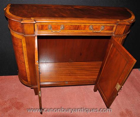 Regency Sideboard Flame Mahogany Satinwood Buffet Server Hutch