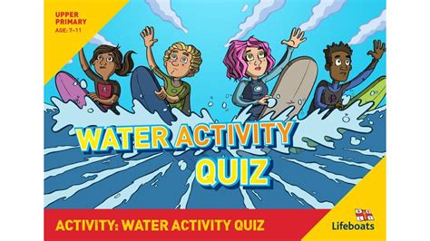 Rnli Water Safety Education Resource Water Activity Quiz