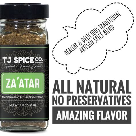 Zaatar Zatarzaatarzahtar Seasoning Blend By Tj Spice Company 18