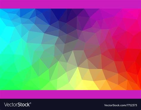 Rainbow Abstract Polygon Background Royalty Free Vector