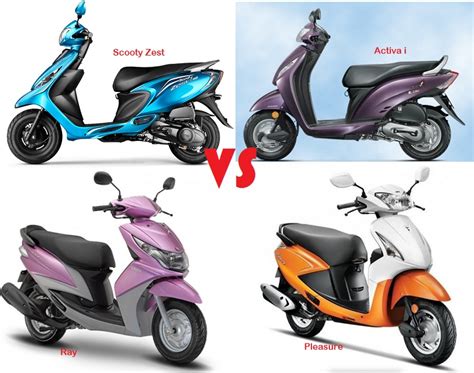 For the ladies, there is a lighter offering from the honda motors with the activa i. Entry Level 100cc Scooters: Scooty Zest vs Activa-i vs Ray ...