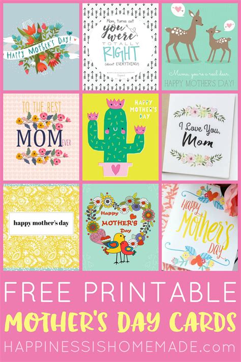 Free Printable Mother S Day Cards Artofit