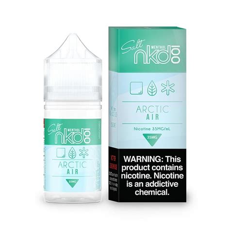 naked 100 salts arctic air 30ml nic salt vape juice best price 14 99 vaposearch