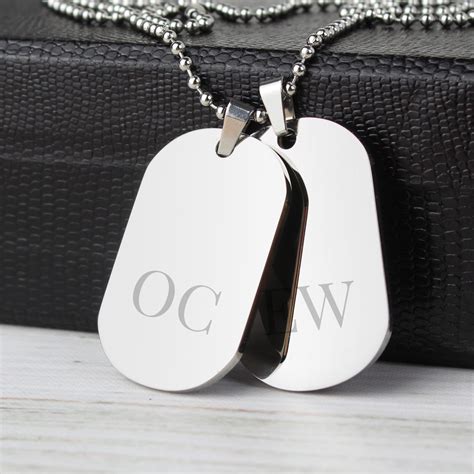 personalised-big-initials-stainless-steel-double-dog-tag-necklace