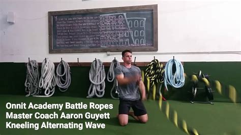 Kneeling Alternating Waves Battle Ropes Exercise Youtube