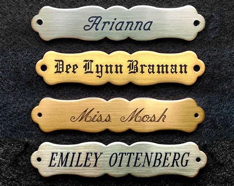 Saddle Name Plate Ornate Or Small Halter Name Plate 2 12 X 12 Cust