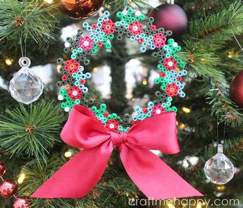 Hama Bead Christmas Wreath Craft Me Happy Hama Bead Christmas Wreath