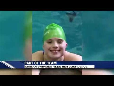 Marian Swimmer Finds Her Confidence Being A Part Of The Team Youtube