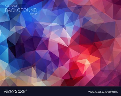 Flat Retro Color Geometric Triangle Wallpaper Vector Image