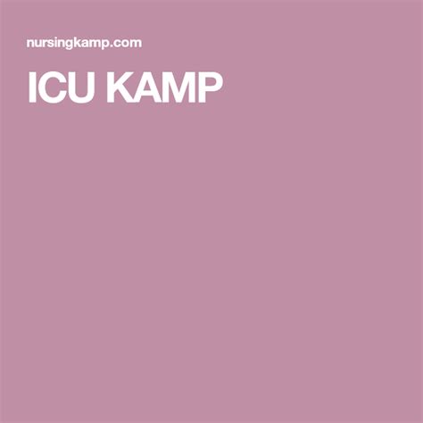 Icu Kamp Nurse Nclex Questions Icu