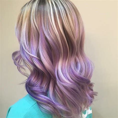 Short Hair Blonde And Purple Highlights Best Hairstyles For Women In