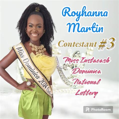 Miss Dominica Contestant Royhanna Martin Sashed Miss Instacash Dominica News Online