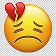 Emoji Broken Heart Love Smiley PNG, Clipart, Apple Color Emoji, Breakup ...
