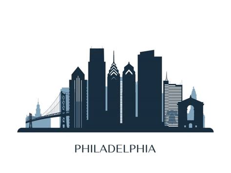 Philadelphia Skyline Illustrations Royalty Free Vector