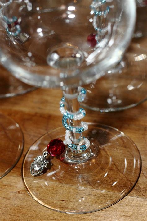 Beaded Wine Glasses Wine Glasses Wedding Accessories Crafts