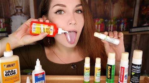 sexy asmr🍼 triggers for sleep🥄asmr edible glue prank no talking🥛sexual youtube