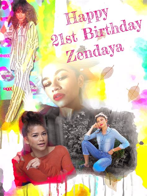 Zendayas Birthday Celebration Happybdayto