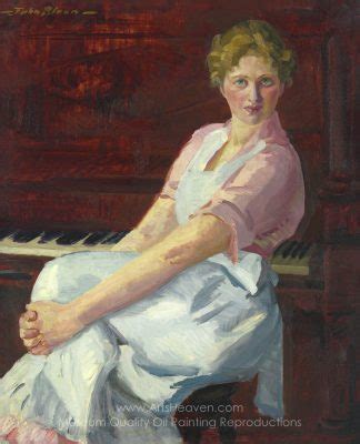 John French Sloan Celia Pink Waist And Apron Painting Reproductions