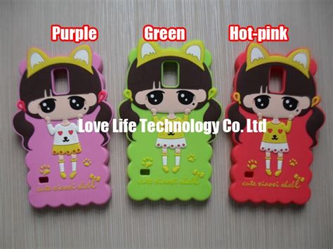 3d cute little bush shell silicon cases covers skins shields for samsung galaxy s5 i9600 with