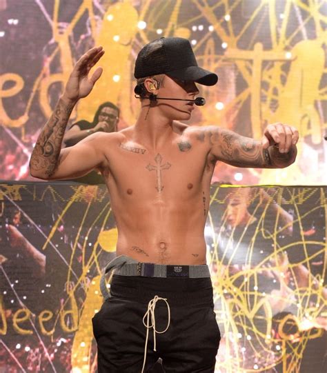 Justin Bieber The Sexiest Shirtless Moments Of 2015 Popsugar