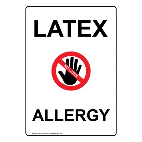 Latex Allergy Sign Nhe 18284 Medical Facility