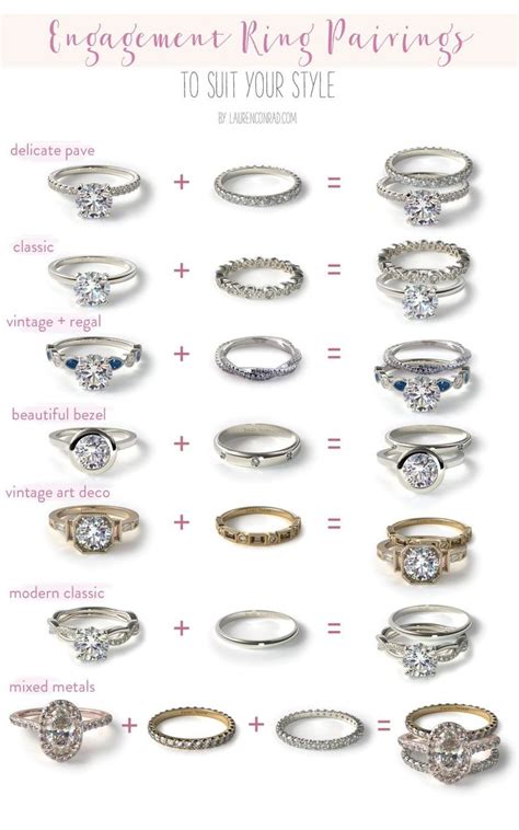 Wedding Bells Our Favorite Engagement Ring Wedding Band Pairings