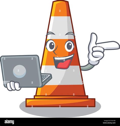 Cartoon Character Construction Cone Sign Hi Res Stock Photography And