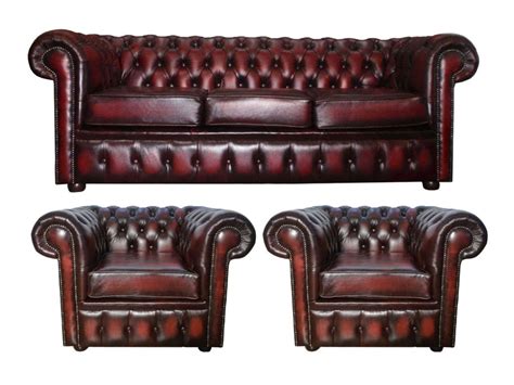 Shop with afterpay on eligible items. Chesterfield Real Leather 3 Seater & 2 Club Chair Suite