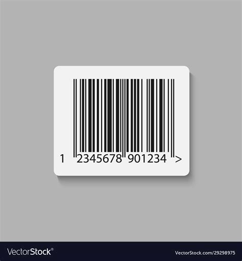 Barcode Label Sticker Royalty Free Vector Image