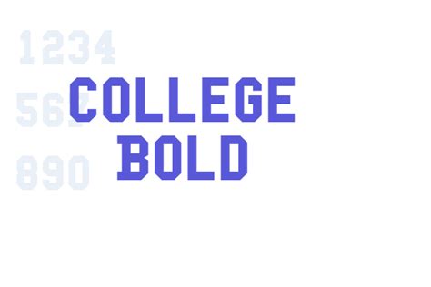 College Bold Font Free Download Now