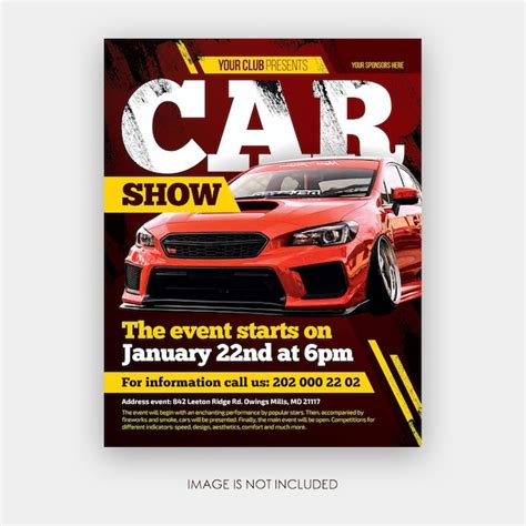 Premium Psd Auto Show Flyer Template