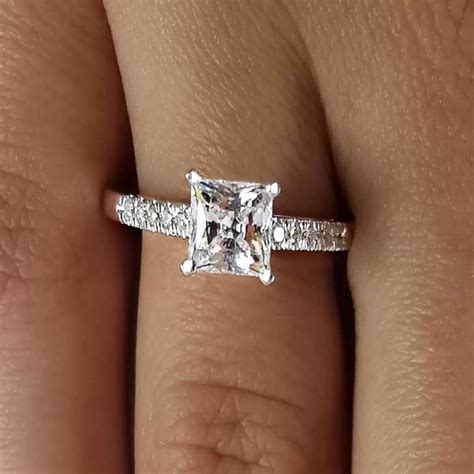 4 Carat Princess Cut Diamond Engagement Ring Ara Diamonds