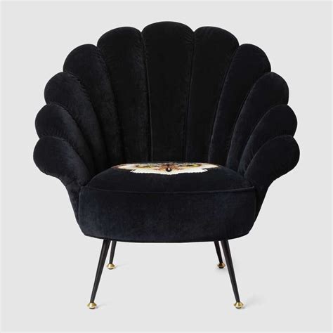 Get the best deals on black velvet chairs. Gucci Velvet armchair with embroidered owl in 2020 ...