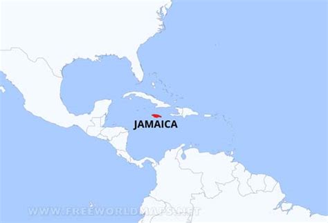 Mapa Físico De Jamaica Geografía De Jamaica