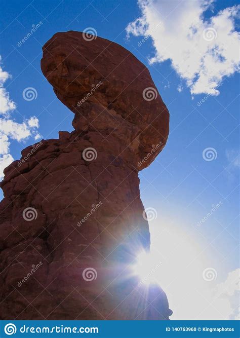 Balanced Rock In Arches National Park Utah United States Of America