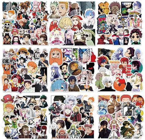 Buy 200 Pcs Anime Stickers Pack Mixed Anime Classic Themed Sticker