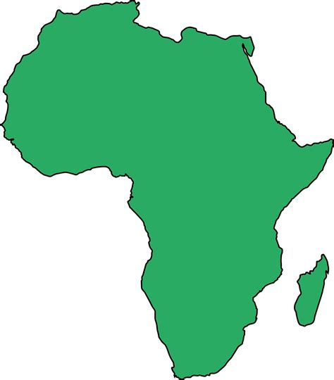 Carte De Lafrique Vierge Afrique Images Vectorielles Gratuites Sur