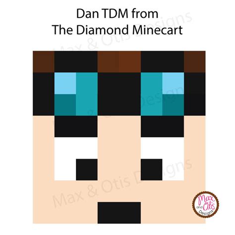 Minecraft Dan Tdm Printable Box Head Max And Otis Designs