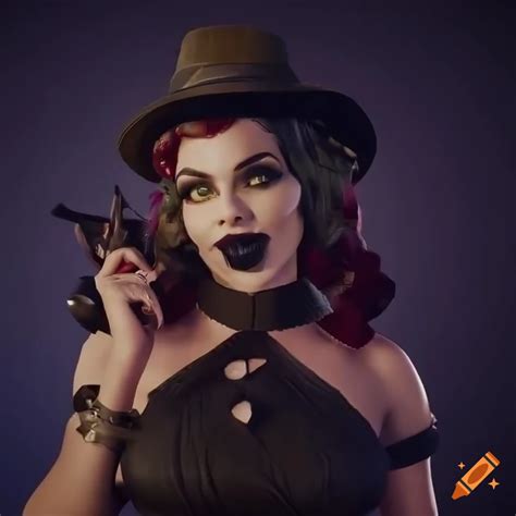 Detailed Vintage Halloween Pinup Art With Spooky Atmosphere On Craiyon
