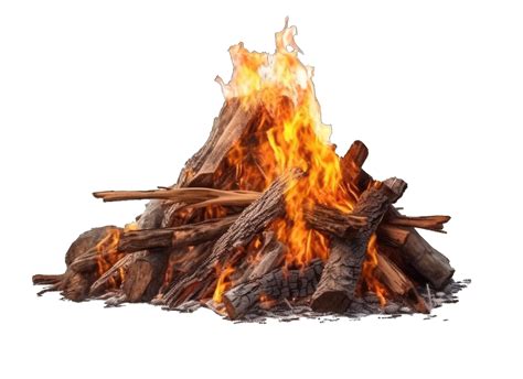 Bonfire With Flame Isolated On Transparent Background 23556807 Png