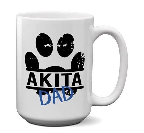 Unique gifts for boyfriends dad. Akita Dad Mug - Dad Gift, Mug For Boyfriend Birthday Gift ...