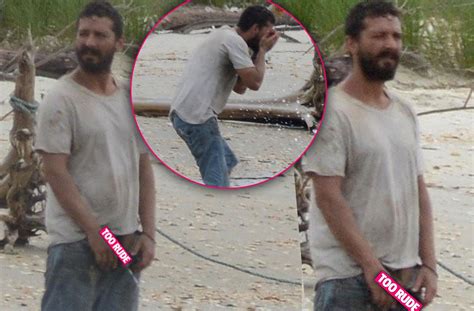 [photos] Shia Labeouf Exposes Penis While Peeing In Public