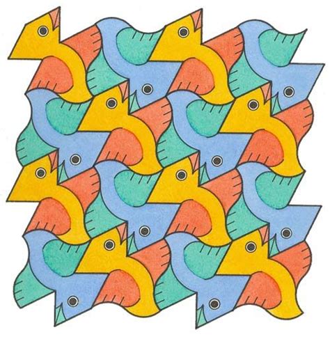 Birds Geometric Arcs David Bailey S World Of Escher Like